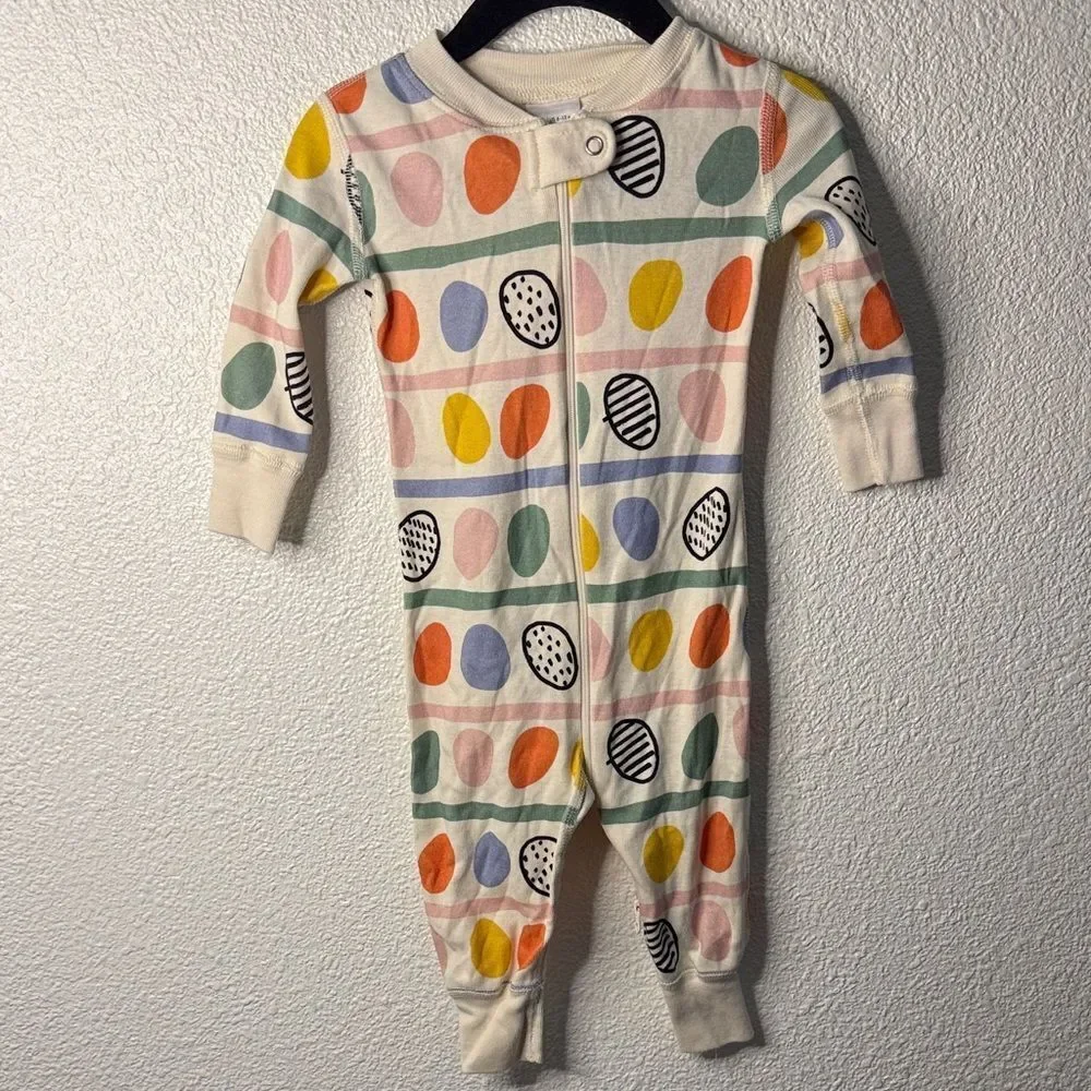 Hanna Andersson Colorful Waster are Striped Kids one piece- size 6-12 months